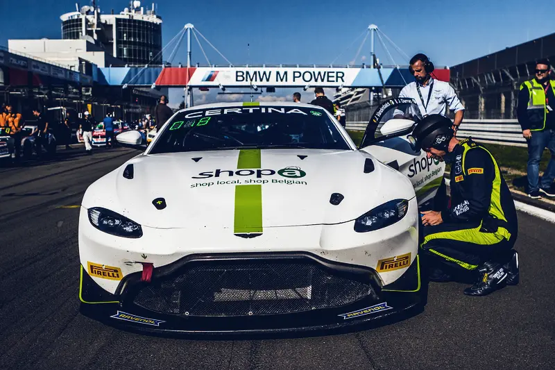 Jamie Vandenbalck — Aston Martin Vantage GT4 on the grid