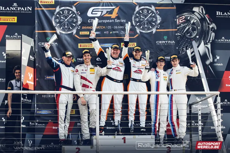 Jamie Vandenbalck — GT4 European Series podium — Brands Hatch (2018)