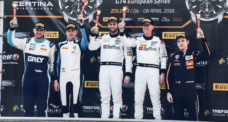 Jamie Vandenbalck — GT4 European Series podium — Zolder (2018)