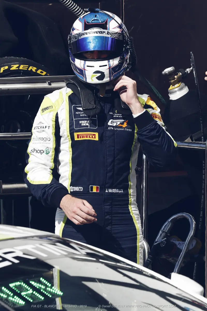 Jamie Vandenbalck — Portrait in Aston Martin race suit